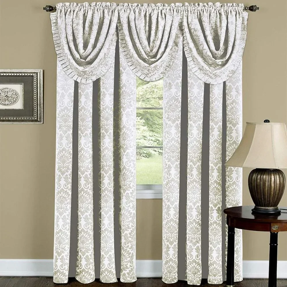 Achim Home Furnishing: Sutton Ivory Floral Transitional Blackout Window Curtain